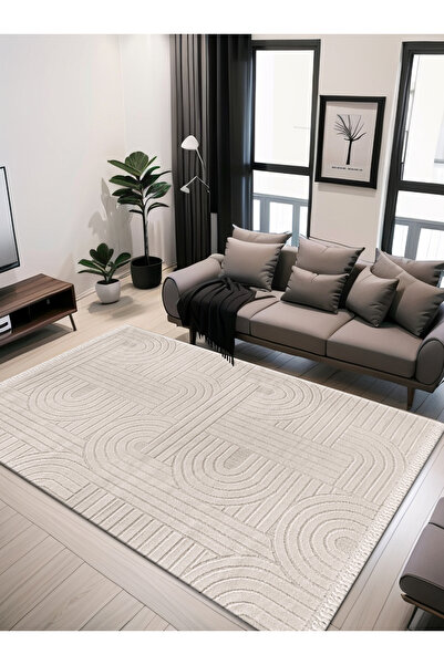 ALYONA Dekoratif Yumuşak Bukle Dokuma Çocuk Salon Mutfak Koridor Yatak Odası Salon Halısı