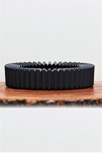PİNK DESİGN KİTCHEN 14cm BlacK Glass Ash Tray - 1 Piece