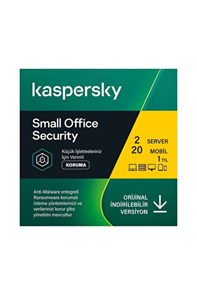 KASPERSKY أمن المكاتب الصغيرة 1 سنة 2 خادم، 20 مستخدمًا، 20 جهازًا محمولًا
