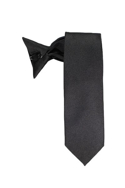 PROKRAVAT Black Düpont Satin Clip Tie