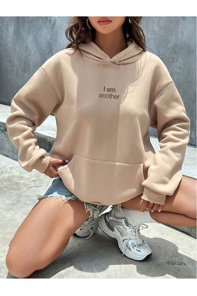 OFFSIDESIGN Unisex Oversize Hooded - I Am Another Printed Sweatshirt Hoodie