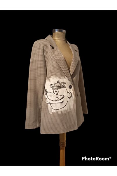 Evcil esnaf Blazer ceket