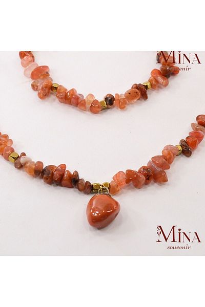 Mina Souvenir Agate Necklace and Bracelet Set