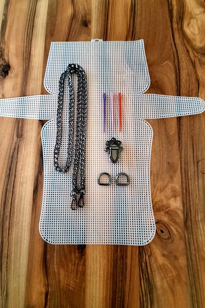 İthal Large Size Canvas Bag Set with Colorfast and Rustproof Accessories