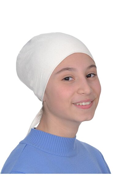 BEYAZ DÜŞ Μπόνε Hijab χωρίς ραφές διπλής στρώσης κρέμας
