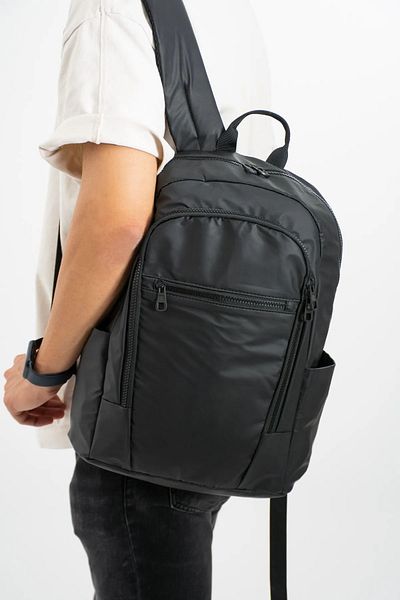 Lifonbag Μαύρο στυλ φορητού υπολογιστή μεσαίου μεγέθους - Αδιάβροχο, πολύχρωμο σχολικό σακίδιο ταξιδιού