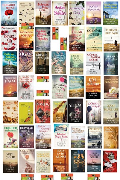 Timaş Yayınları Ahmed Günbay Yıldız 47 tane romanı set