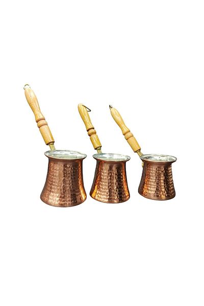 Zinnun Copper Coffee Pot Set of 3