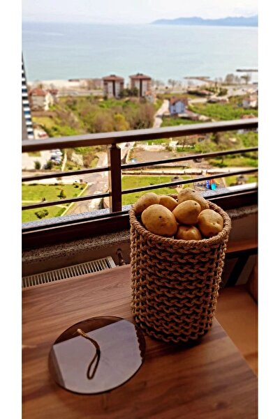 Egindra Metal Patates Soğan Kovası - Sebzelik - Patates Soğanlık Sepeti - Oyu...