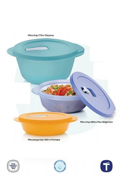 Tupperware Micro Cap Set of 3