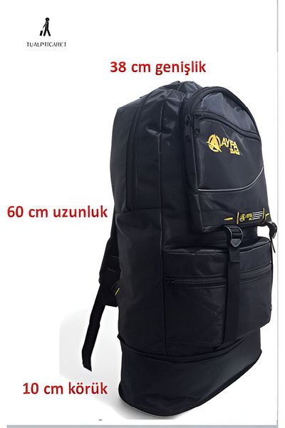 tualpticaret Σακίδιο πλάτης Bellows Mountaineer 65 λίτρων Χωρητικότητα Τσάντα Κάμπινγκ Τσάντα ταξιδιού Αποσκευή μεγέθους καμπίνας
