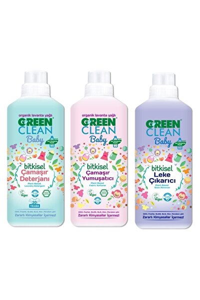 Green Clean U Baby Çamaşır Yumuşatıcısı, Deterjanı Ve Leke Çıkarıcı 1 L