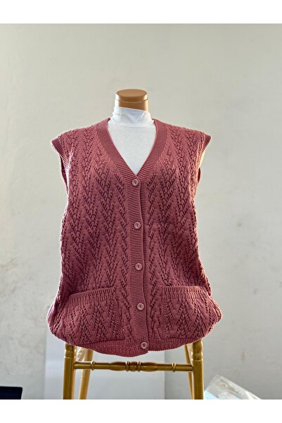 EM&FA TEKSTİL Mother's Vest - Houndstooth Model