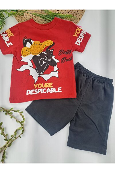Butik Duffy Duck B Štampano set kratkih hlača i majice za dečake i bebe - det...
