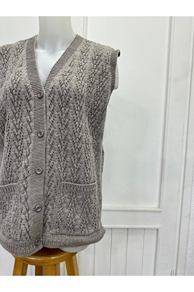 EM&FA TEKSTİL Mother's Vest - Houndstooth Model