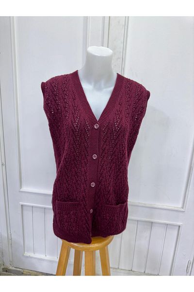 EM&FA TEKSTİL Mother's Vest - Houndstooth Model