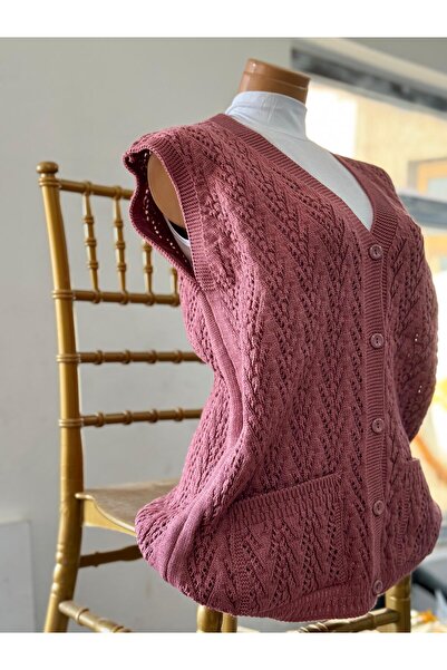 EM&FA TEKSTİL Mother's Vest - Houndstooth Model