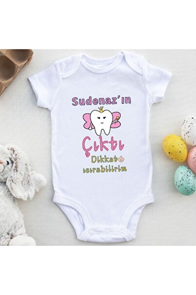 Asilcomkids The First Tooth Came Out, Caution, I Can Bite, Baby Girl Bodysuit