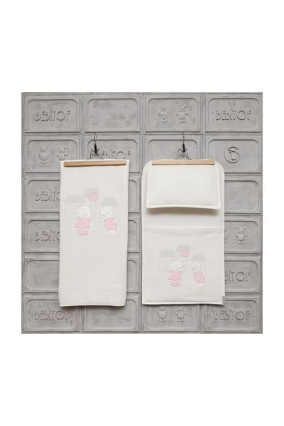 Bebitof Baby Bebitof Married Teddy Bears 3-Piece Bottom Opening Set 4189