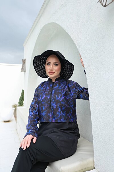 tumabutik Tesettür Desenli  Mayo