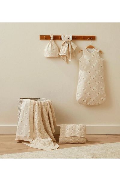 Nipperland Ket Baby Elephant Patterned Sleeping Bag Set Newborn 0-3 Months
