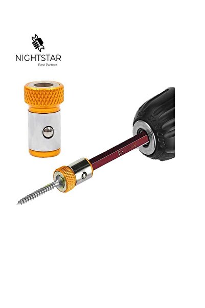 hepsiofis 6.35mm Mıknatıslı Elektrikli Tornavida Yüzük Vida Tutucu Yüzük