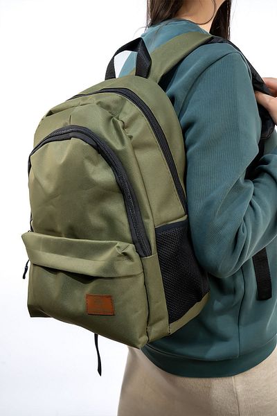 Rosmod Rucsac unisex kaki cu o mulțime de ochiuri