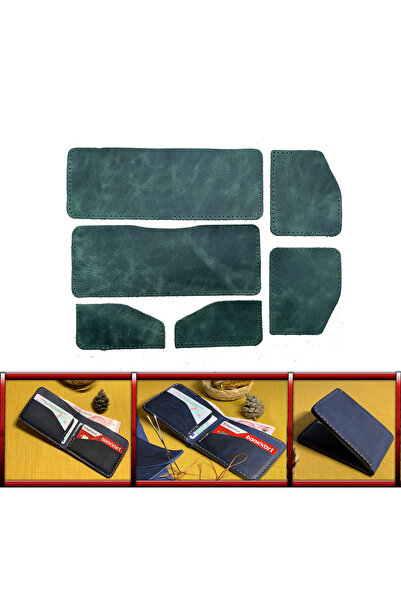 AiryFooT Horizontalni muški novčanik - spreman za DIY, od podijeljene kože, d...