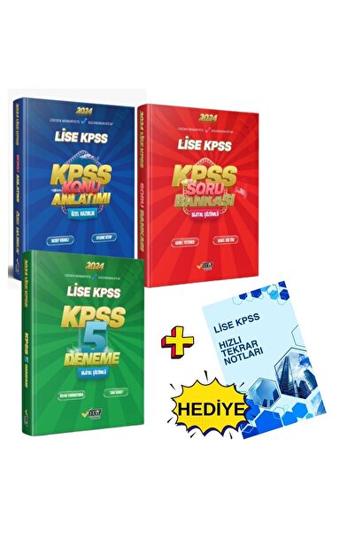 Takip Yayınları 2024 ORTAÖĞRETİM LİSE KPSS KONU+SORU+DENEME+HEDİYE FULL SET h...