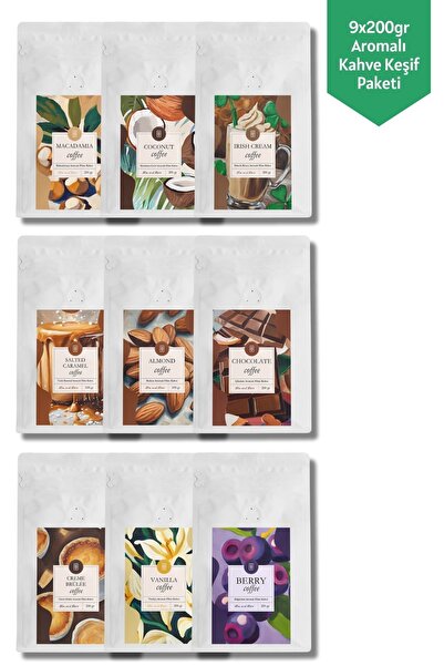 Mim and More 9x200gr Aromalı Kahve Keşif Paketi