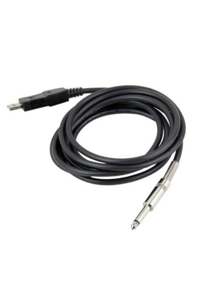 Platoon Usb To 6.3 Mm Çivi Jack Gitar Saz Bağlantı Kablosu 6.3 Mm Usb Çevirici