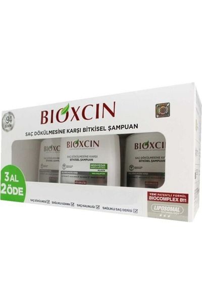 Bioxcin شامبو بيوكسسين جينيسيس 300 مل - 3 عبوات، 2 حصة، للشعر الجاف والعادي