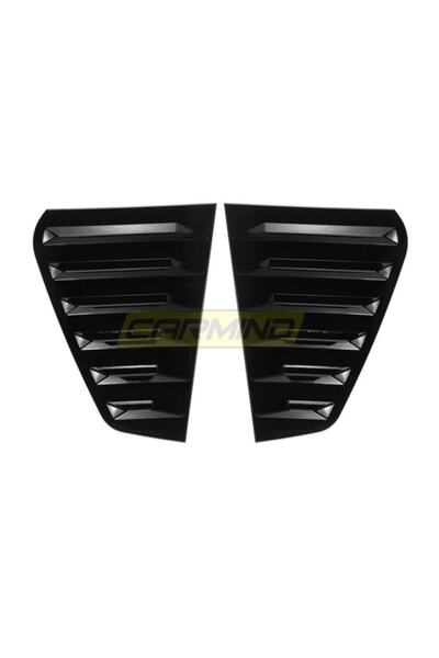 Carmind Vw Golf 7 - 7.5 Kelebek Cam Vizörü Piano Black 2013-2020