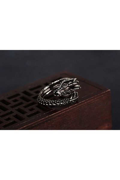 northstarshop القوطية خمر التنين الأسود قابل للتعديل الصلب الدائري