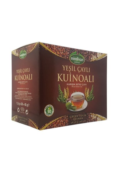 Arinya Doğal Ürünler Mindivan Yeşil Çaylı Kinoa Karışık Bitki Çayı 30 Süzen P...