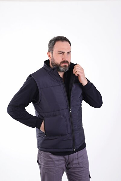 ESER İŞ GÜVENLİĞİ Lacivert Eser Polarlı Mikro Yelek