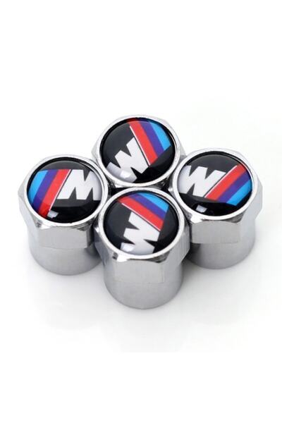 İKTUNING Bmw M Logolu 4 Adet Sibop Kapak (GÜMÜŞ-SİYAH-KIRMIZI)
