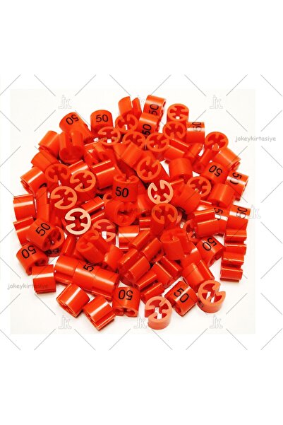 JokeyAmbalaj حبة مني مطبوعة باللون البرتقالي (50) للحزام (100 قطعة)