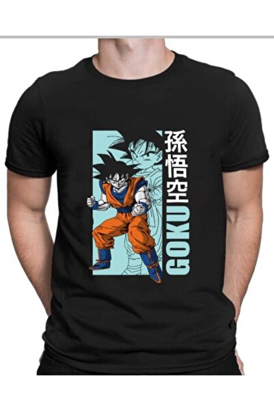 Generic Brand Dragon Ball Z Goku Unisex Black Anime Tshirt