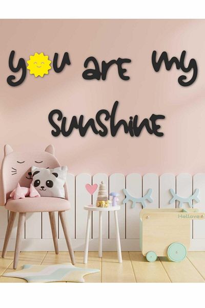 AVMmarketim زخرفة حائطية لغرفة الأطفال You Are My Sunshine، زخرفة حائطية لغرفة الأطفال