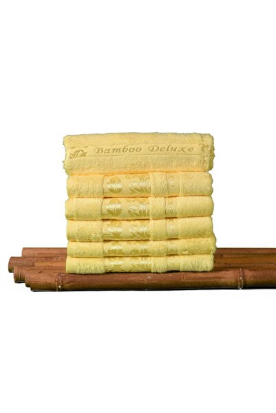 Mulberry Bamboo Towel Organic, Towel Set, 50x90 Cm - Pack of 6, Premium, Ultra Soft, Decorative