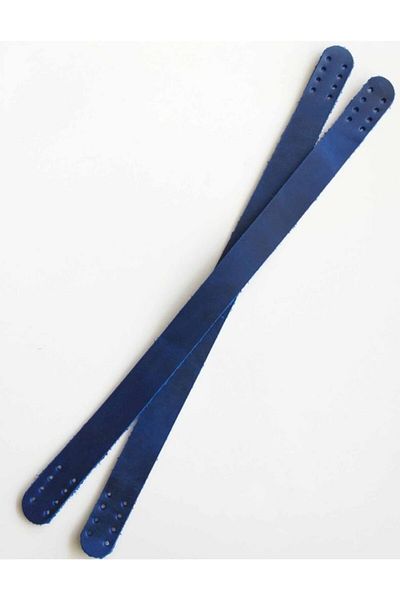 angel çanta aksesuar 35X2 cm Real Leather - Cazy Oil Saks Blue Double Handle