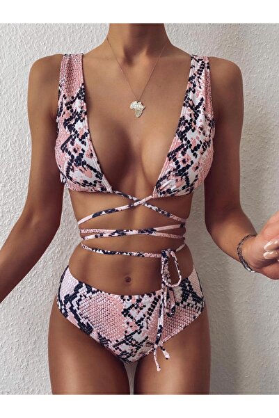 Vie Swimwear Specia Bağlama Detaylı Bikini Takımı