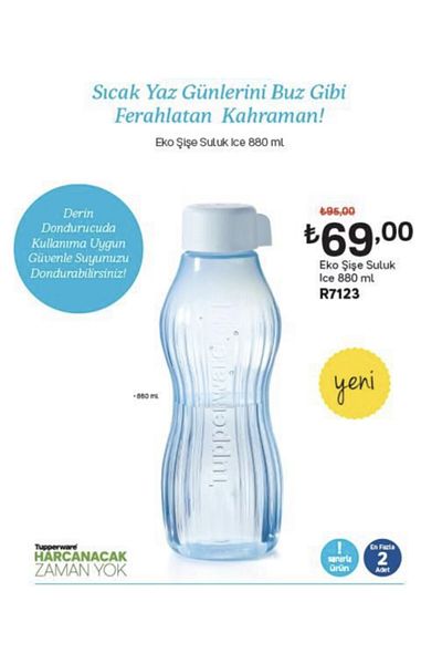Tupperware Eco Bottle Ice - Comfortable Fit and Stylish Design