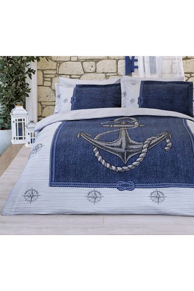 Özdilek Anchor Denim Single Duvet Cover Set