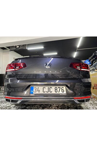 NamTuning Passat B8.5 Krom Egzoz Çerçevesi Difüzör R Line Görünüm Sağ Sol