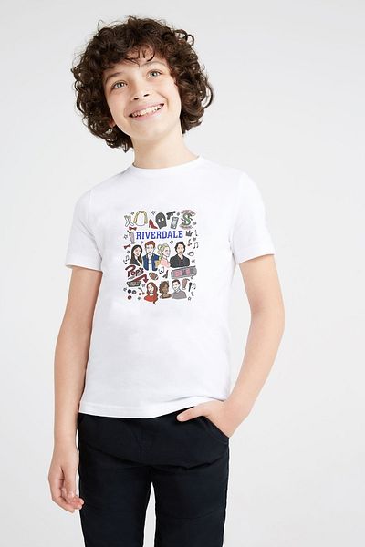 QIVI Tricou alb - Băiat