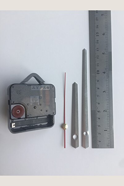 Platin Saat 1 Set Gümüş Akrep Yelkovan Ve Saat Mekanizması