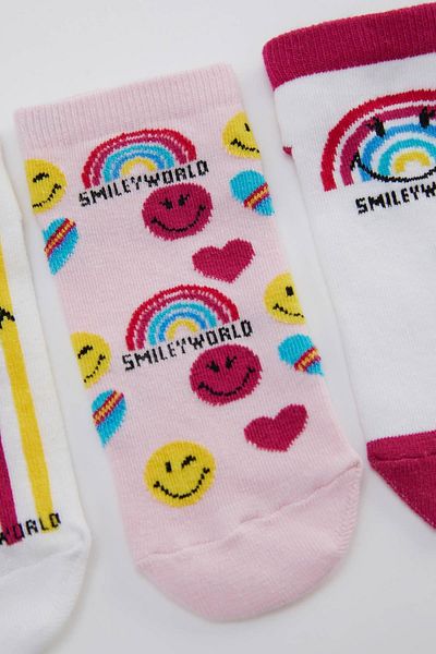 DeFacto Момичета Smileyworld Licensed 3 чифта ботуши чорапи U0493A621SP