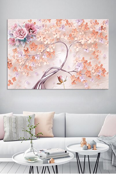 Morfil Sanat Atölyesi Reljefni izgled trodimenzionalnih ružičastih cvetova na...